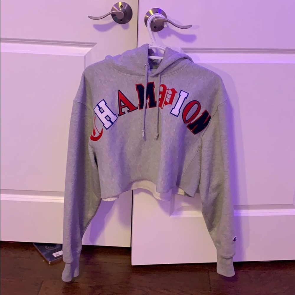 Champion cropped hoodie